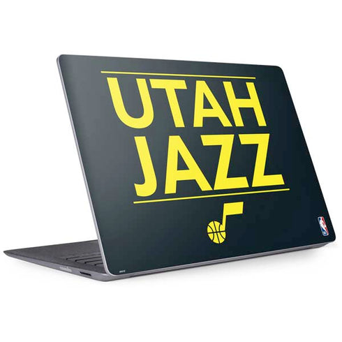 NBA Utah Jazz Standard - Black Surface Laptop 2 Skin